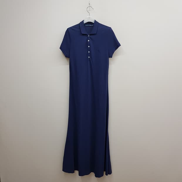 랄프로렌 Ralph Lauren 피케 반팔 롱 원피스 L사이즈