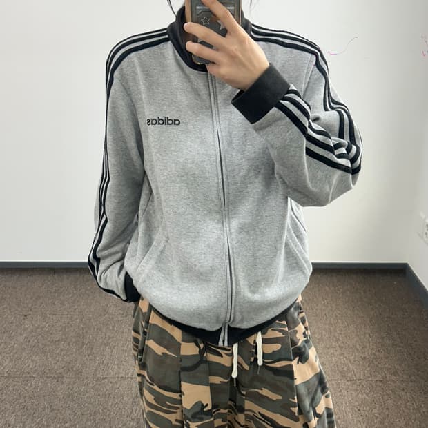 Adidas 아디다스 스펠아웃로고 그레이 코튼 져지