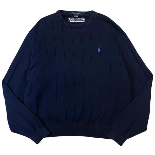 (상태굿)폴로 네이비 니트X
