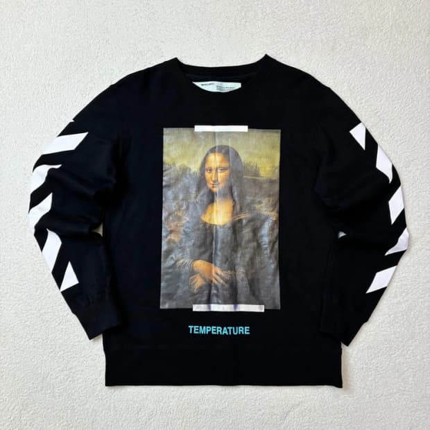 오프화이트 18SS 디아고날 모나리자 맨투맨 PN5857