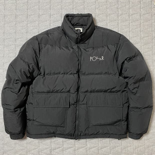 폴라스케이트 패딩 포켓 푸퍼 자켓 구스 다운 L