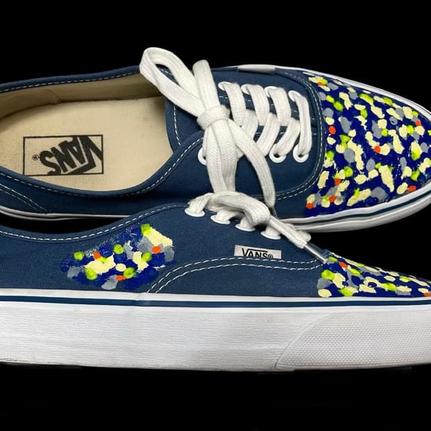 반스 어센틱 사이즈 285 네이비컬러(반스 커스텀)