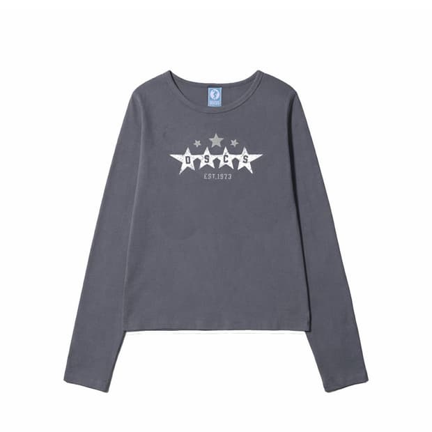 디스커스애슬레틱 우먼즈 스타 로고 롱 슬리브 티셔츠