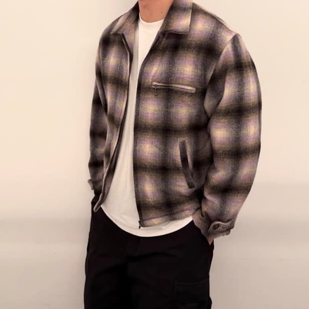 정글스톰 빈티지 울자켓