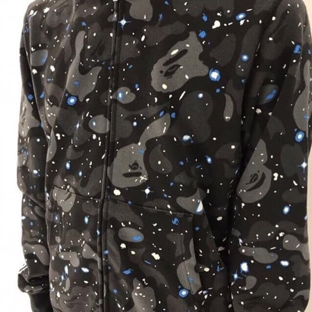 베이프 스페이스 카모 샤크후드 새상품