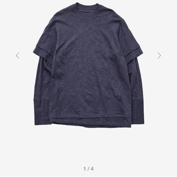 999humanity 더블 레이어드 롱슬리브(네이비)