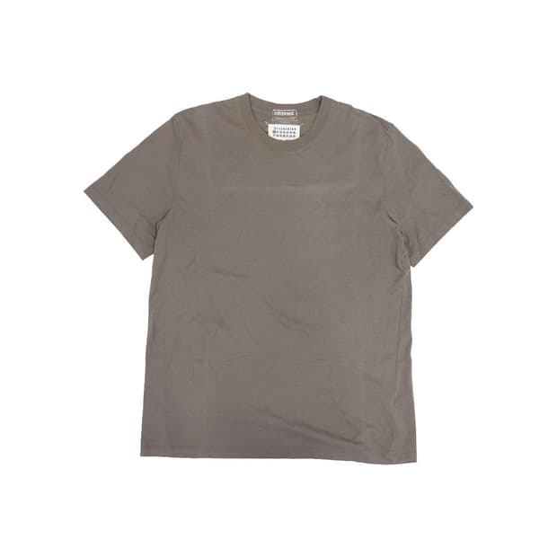 메종 마르지엘라 티셔츠 코튼 다크 베이지 