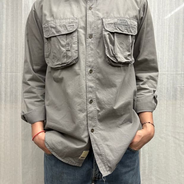 카멜 트로피 아웃도어 워크 셔츠