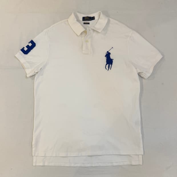 폴로 랄프로렌 빅포니 pk 카라티 화이트 블루