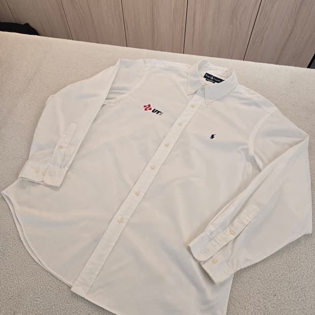 폴로 랄프로렌 화이트 셔츠 긴팔(빈티지 폴로 : UTi) 17과1/2