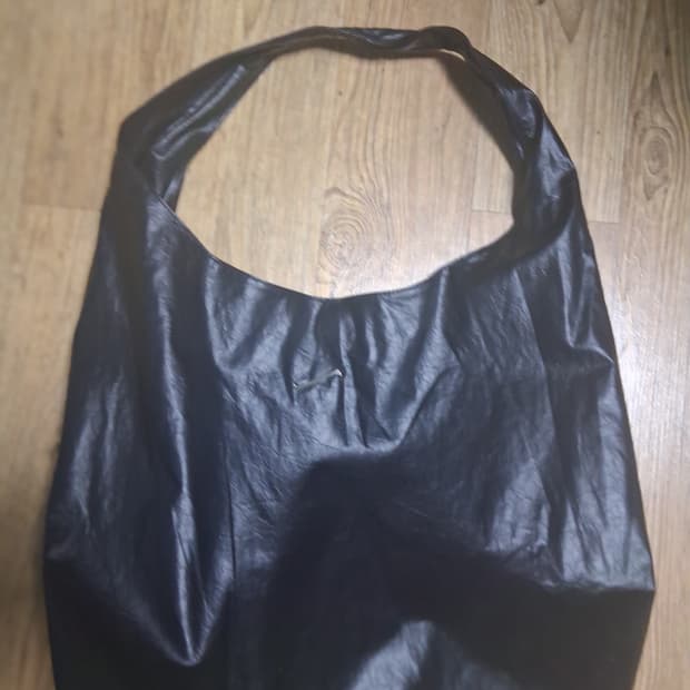 빈티지 크랙 레더 호보백(블랙)