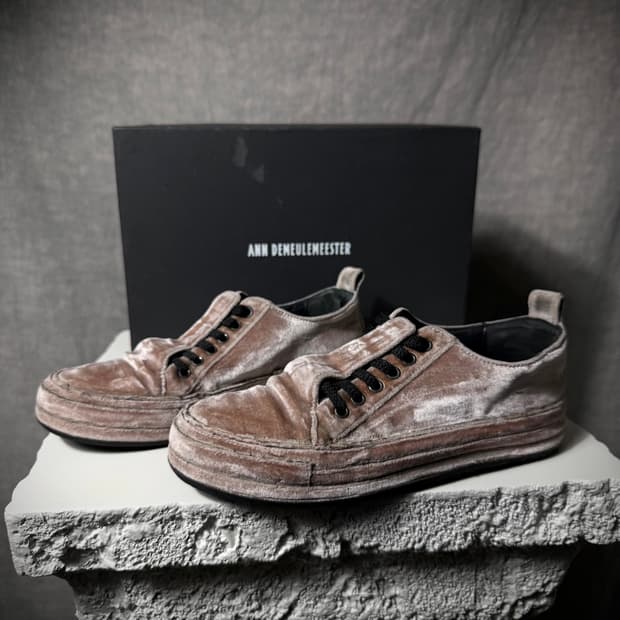 Ann Demeulemeester Velvet  Sneakers 