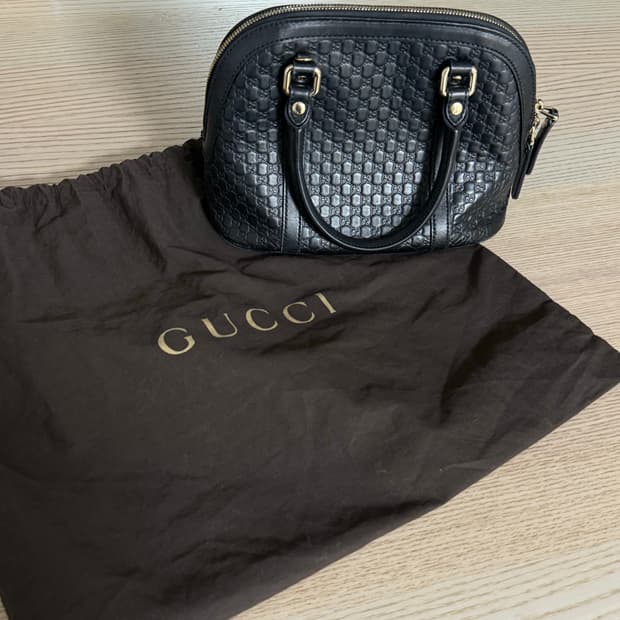 구찌 마이크로시마 미니돔 토트백