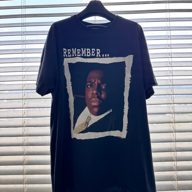 [XL] 90s 노토리어스 비기 메모리얼 빈티지 티셔츠 