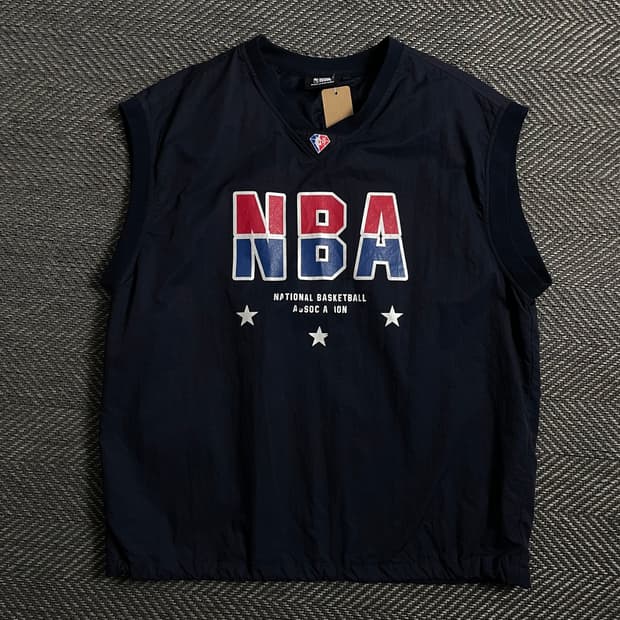 NBA 빅로고 나일론 우븐 웜업 베스트o 4384