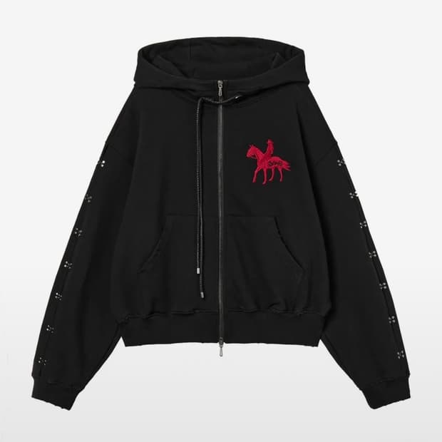 2000아카이브스 Year of Horse 후드집업 블랙