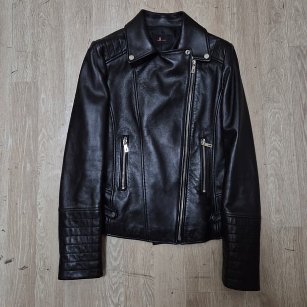 지고트 여성 천연 소가죽 라이더 가죽자켓 85-88-155