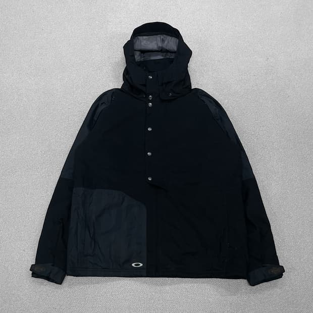 오클리 Oakley 00s 아카이브 써클 로고 후드 점퍼 자켓 블랙 