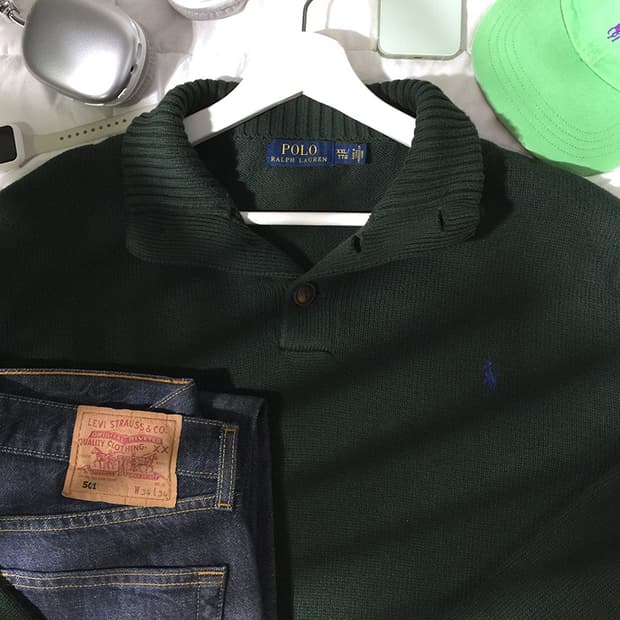 (MAN) 폴로랄프로렌 버튼넥 스웨터 XL