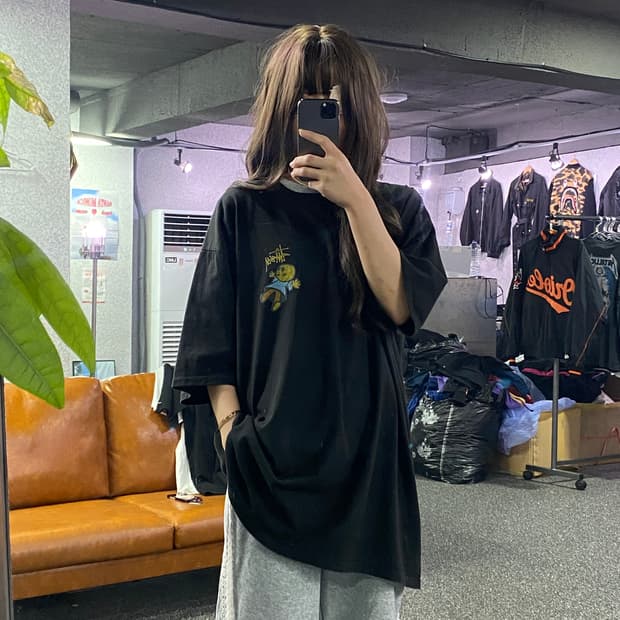 스투시 빅로고 베이비 돌 반팔티 B2218
