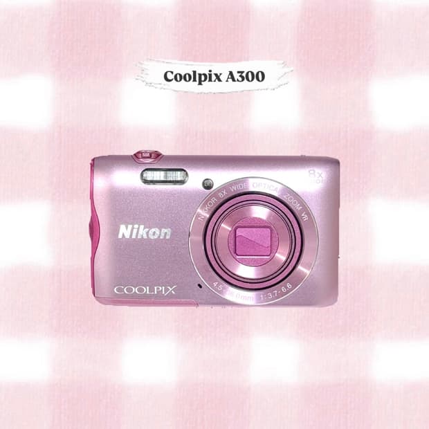 니콘 쿨픽스 A300 핑크 빈티지디카