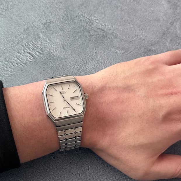세이코 Seiko Chronos 쿼츠 스퀘어