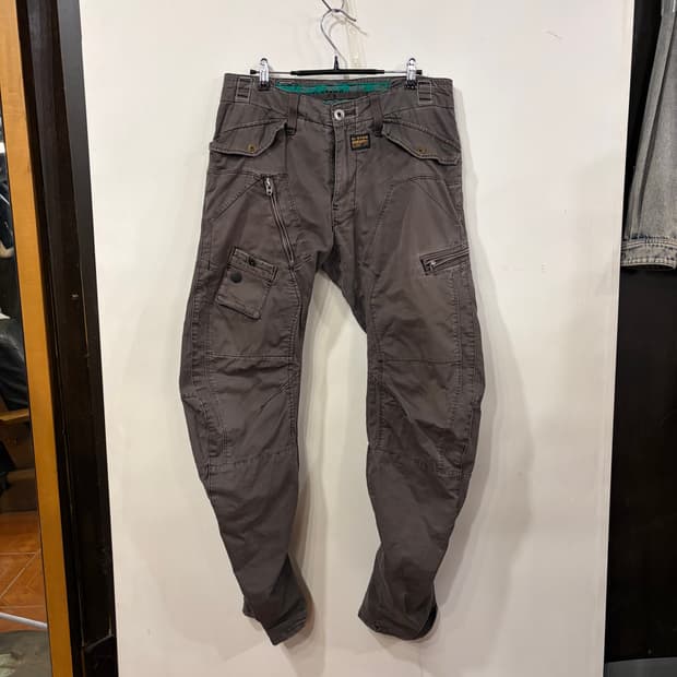 지스타로우 커브드 팬츠 