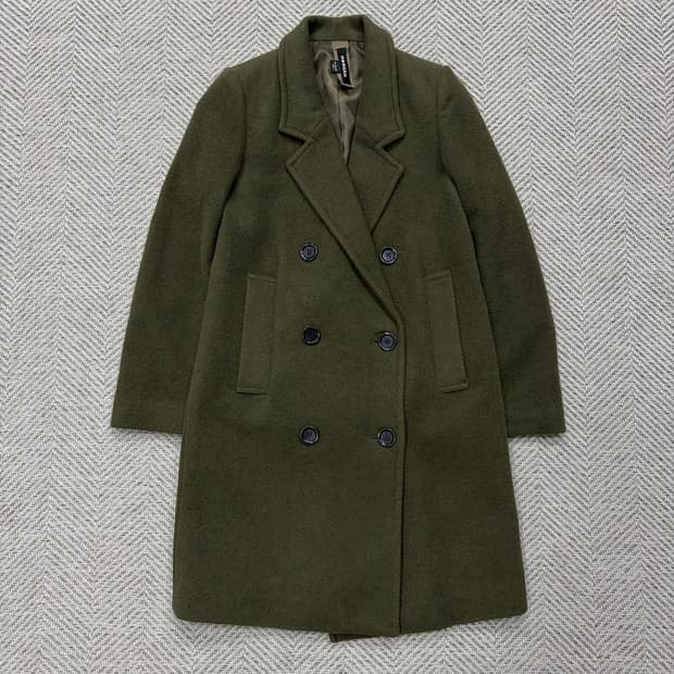 모르간 울 블렌딩 더블코트 v1433