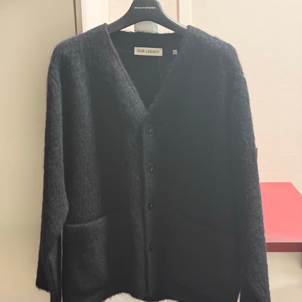 아워레가시 모헤어 가디건 블랙 48