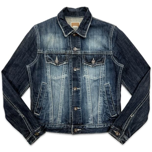 빈티지 라인 데님 자켓