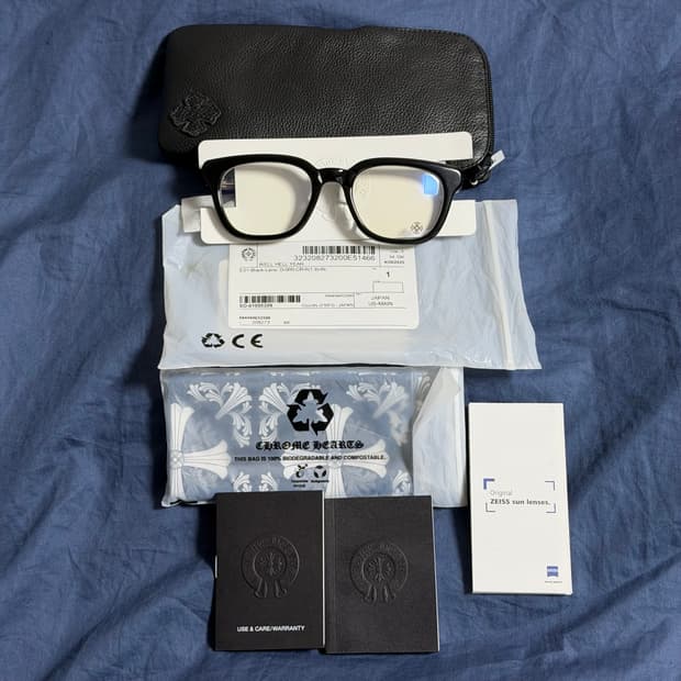 (OS) 25FW 크롬하츠 WELL HELL YEAH 안경 블랙 은장