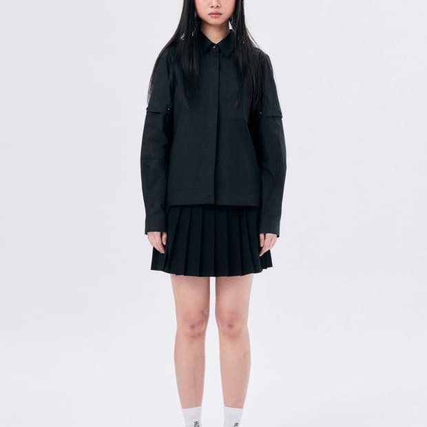 할로미늄 SHIRT JACKET / BLACK / 1 size