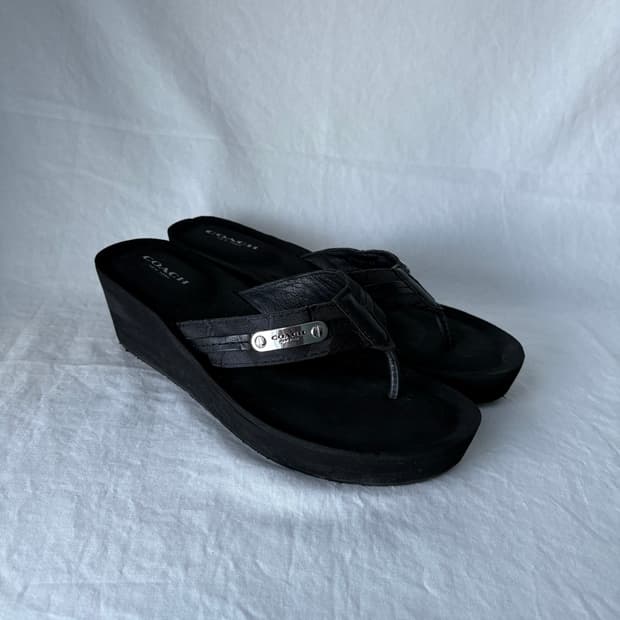 Coach patten slide sandals shoes
