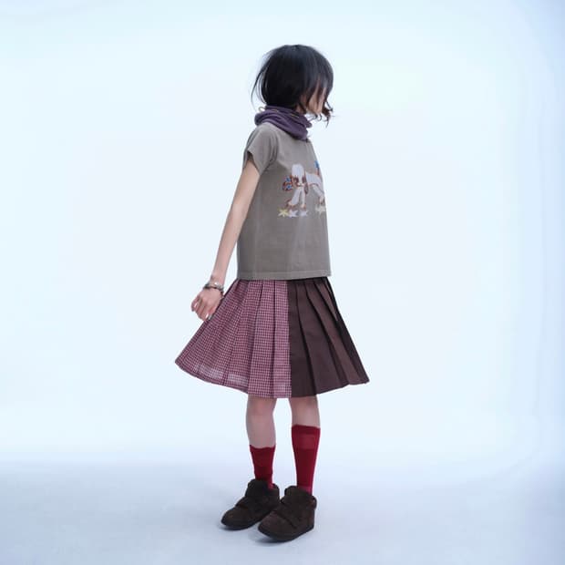 코이세이오 coyseio TRIPLE LAYER PLEATED SKIRT