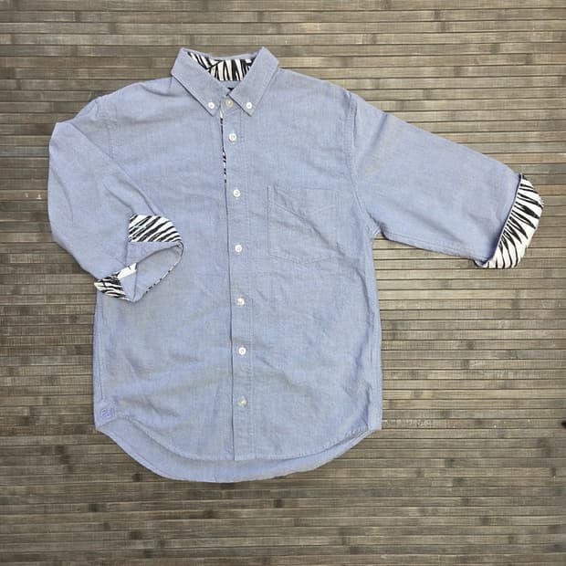 Stussy 스투시 히든 지브라 옥스포드 셔츠
