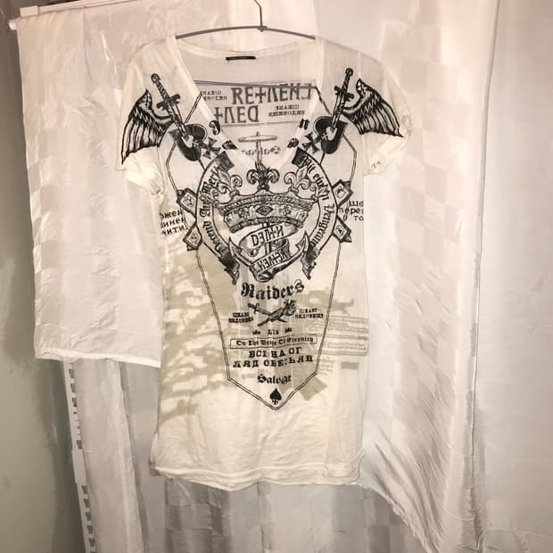 Salvage 샐비지 고스펑크 갸루 고딕 반팔티