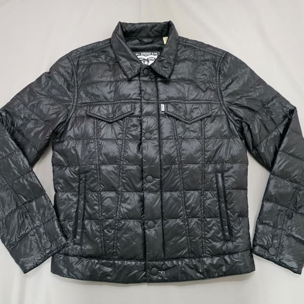 리바이스 구스다운 경량 트러커 자켓