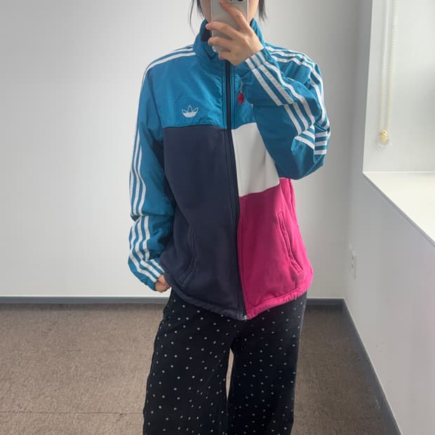 Adidas 아디다스 그린 배색 점퍼
