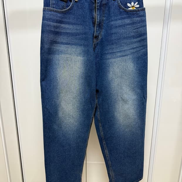 Smart Daisy Cat Brush Baggy Jeans (M)