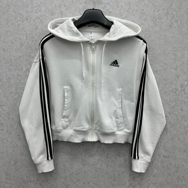 90 아디다스 여자 숏 후드집업