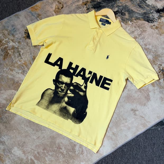 폴로 랄프로렌 LA HAINE 증오 프린팅 반팔 티셔츠