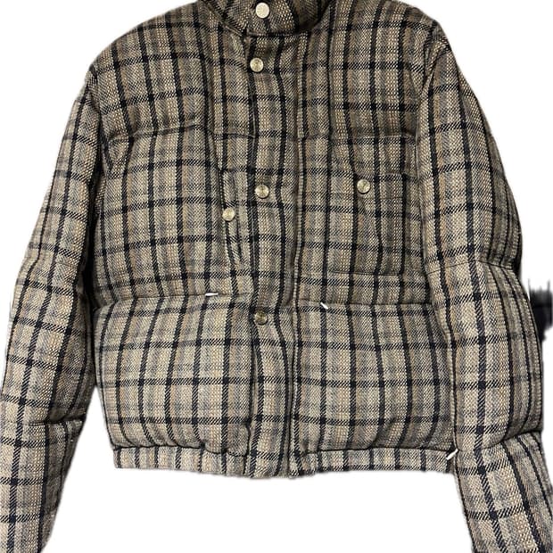 [M] STU 멀티 체크 패딩