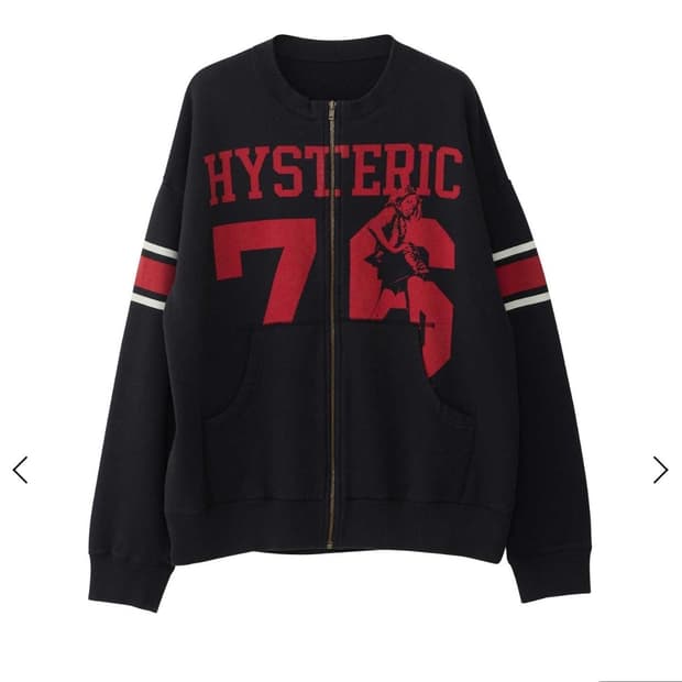 제니 히스테릭 글래머 히스테릭 76 오버사이즈 점퍼 블랙