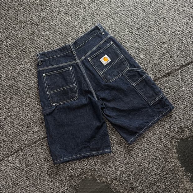 칼하트 워크웨어 데님 카펜터 버뮤다 팬츠 5049