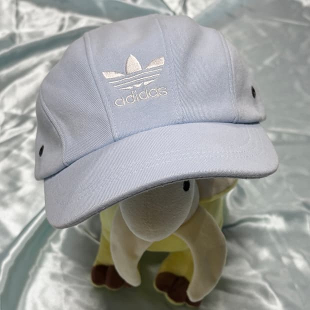 올드 아디다스 스카이블루 볼캡 하늘색 모자