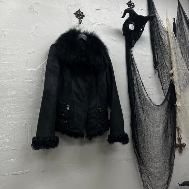 GGPX vkei trimming fur jacket