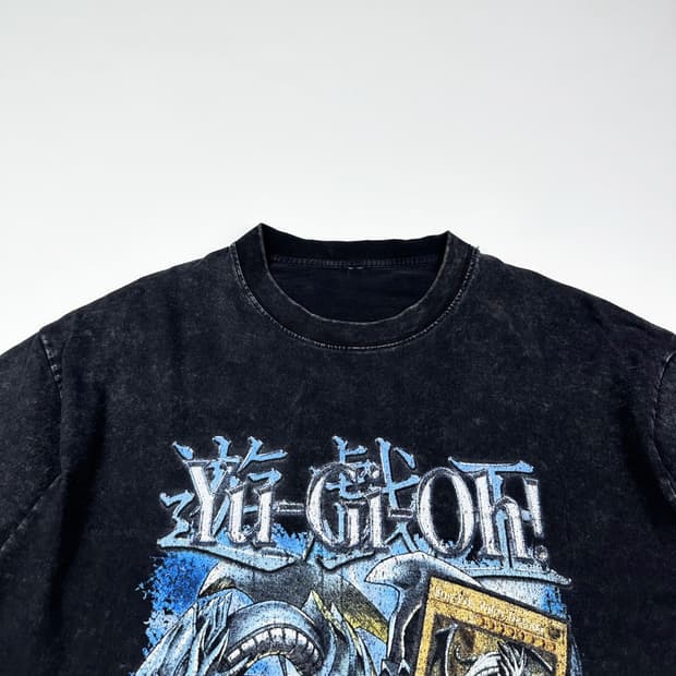 VTG 빈티지 유희왕 백룡 피그먼트 반팔티 (L)