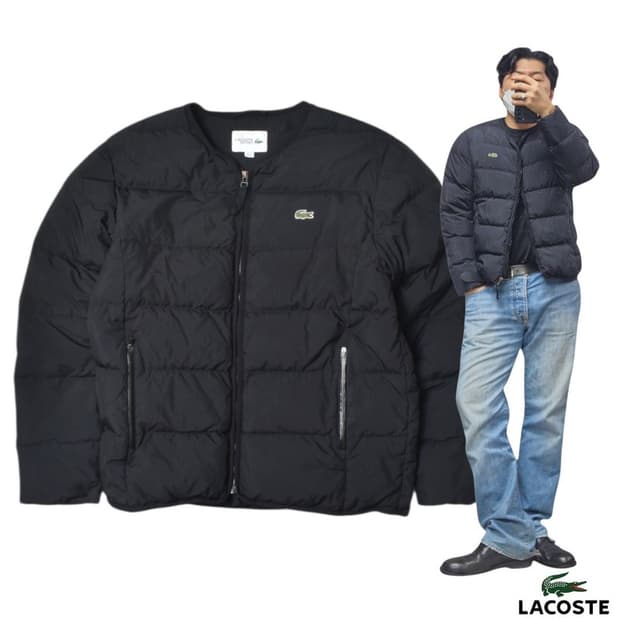라코스테 덕다운 자켓 미쉐린 패딩 N1177