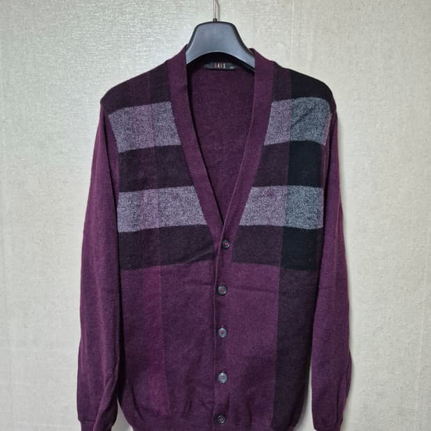 닥스 빅체크 가디건