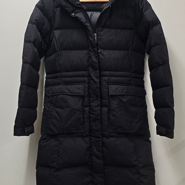 노스페이스 여성 구스다운 롱패딩.  싸이즈90